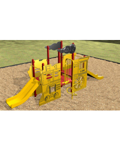 Kidstuff KidsVision Locomotive Playsystem, Ages 2-12, Steel Deck  [1003-S]