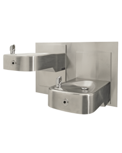 HAWS Wall Mount ADA Touchless Dual Adjustable Fountain