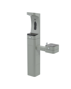 HAWS ADA Outdoor Freeze-Resistant Stainless-Steel Bottle Filler and Fountain 