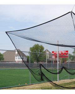 Gared Performance Sports  Outdoor Batting Cage Net, 12’ W x 12’ H x 55’ L, Baseball/Softball, 1-3/4” Black Mesh [4088]  