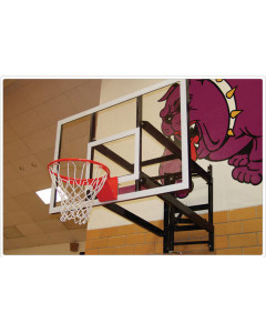 Sportsplay Wall Mount Basketball - Acrylic Rect/HD Breakaway Goal