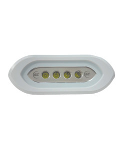 SHADOW-CASTER FLUSH MOUNT  SPREADER LIGHT WHITE HOUSING [SCM-SLF4X-GW-WH]