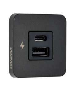 SCANSTRUT TILE USB-1/USB-C INTERIOR CHARGING SOCKET 12/24 [SC-TILE-10]