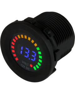 SEA DOG ROUND VOLT METER  5V-15VDC [421617]