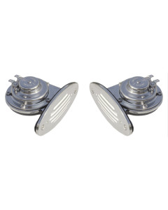 SCHMITT MARINE MINI DUAL DROP IN - HORN W/ SS GRILLS [10055]