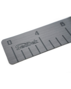 SEADEK 4" X 36" 3MM FISH RULER W/ LASER LOGO STORM GRAY [22135-80038]