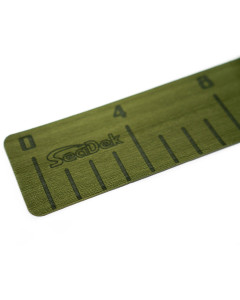 SEADEK 4" X 36" 3MM FISH RULER W/ LASER LOGO OLIVE GREEN [22135-80050]