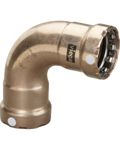 VIEGA MEGAPRESS 3/4" 90 DEGREE COPPER NICKEL ELBOW - DOUBLE [88005]