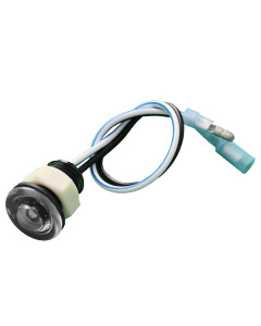 INNOVATIVE LIGHTING BLUE/WHITE BI-COLOR DOMED BULKHEAD LIGHT [011-A592-7]