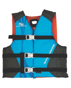 STEARNS ANTIMICROBIAL NYLON VEST LIFE JACKET BLUE [2000036885]