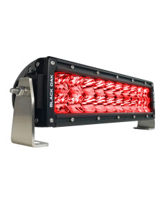 BLACK OAK 10" PREDATOR RED LED DOUBLE ROW LIGHT BAR [10R-D3OS]