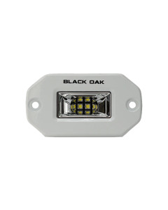 BLACK OAK 2" FLUSH MOUNT SPREADER SCENE WHITE [2FSL-SRPOD10CR]