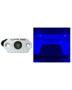 BLACK OAK MARINE ACCENT LIGHT BLUE LED WHITE HOUSING [MAL-B]