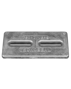 TECNOSEAL ZINC PLATE ANODE  W/ INSERTS 12" X 6" X 1" [TEC-DIVERSD]