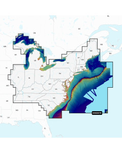 Garmin NVUS007R Navionics+ Vision+ U.S. East microSD