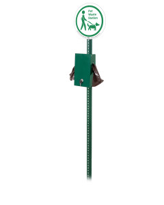 BARK PARK WASTE STATION - WITH BAGS - NO CAN