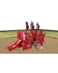 Kidstuff KidsVision Pirate Ship Playsystem, Ages 2-5, Plastic Deck [1005]