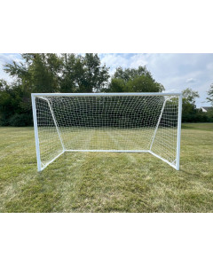Gared Performance Sports  Striker 3" Touchline Portable Soccer Goal,  7' X 21' , White Round Frame, all white powdercoat including backstays, INCLUDES NET  [SG3RD721SPT]  