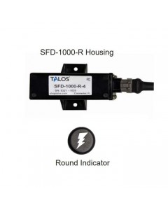 Talos SFD1000R Black Round Flush Mount Lightning Detector with 20ft Cable