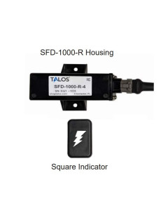 Talos SFD1000R Black Rectangular Lightning Detector with 20ft Cable