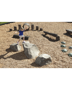 Nature Rocks STEPPING BOULDERS - SET OF 3 (5-12 yr). Includes 2 small and 1 large boulder